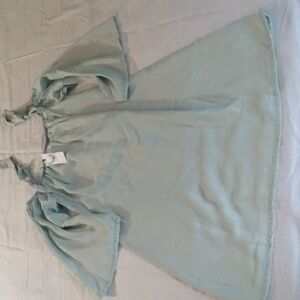 Cupcakes & Cashmere NWT chambray off shoulder dress